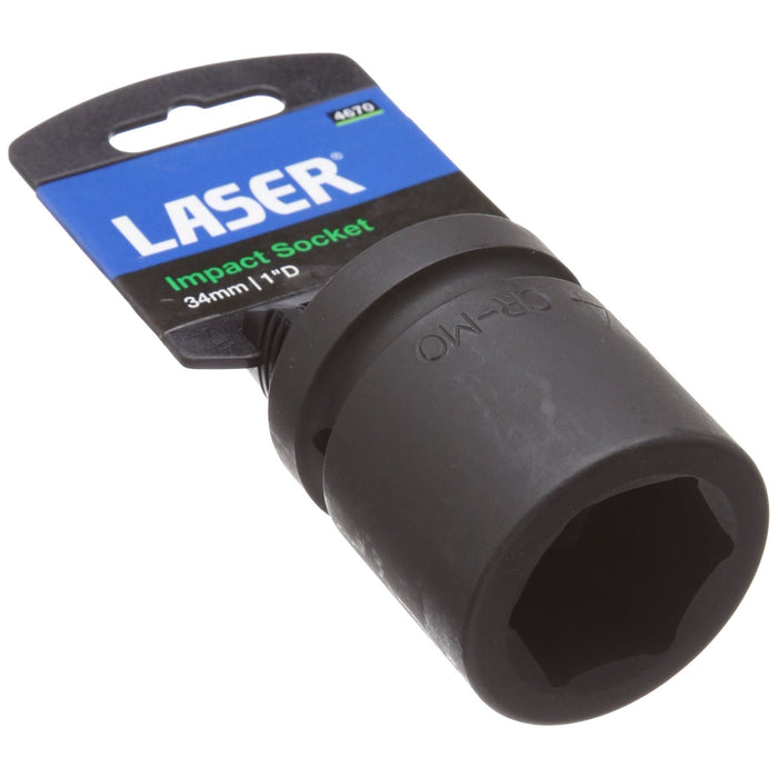 Laser Impact Socket 1"D 34mm 4670