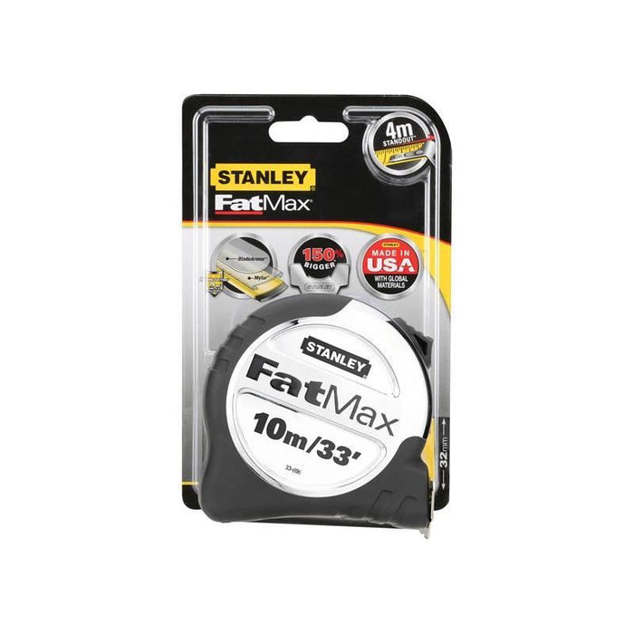 Stanley® Hand Tools FatMax® Pro Pocket Tape 10m/33ft (Width 32mm) STANLEY® Hand Tools - Town Tools