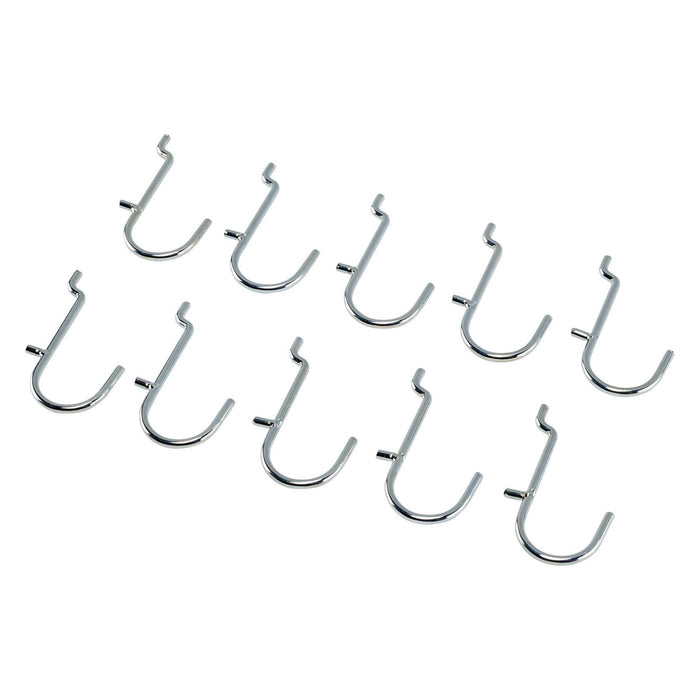 Draper Metal J-Hooks for Back Panel/Pegboard (Pack of 10) 10218 Draper - Town Tools 