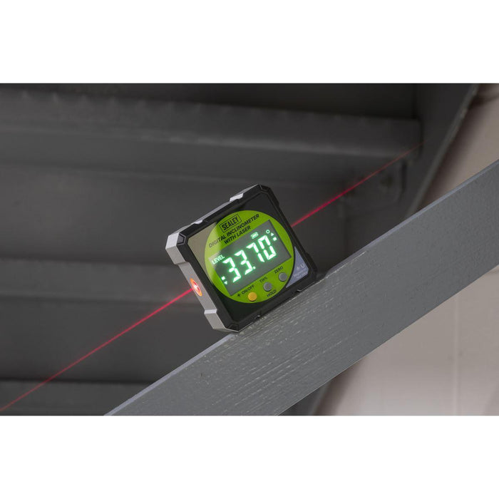 Sealey Inclinometer Digital with Laser AK9991 Sealey - Town Tools 