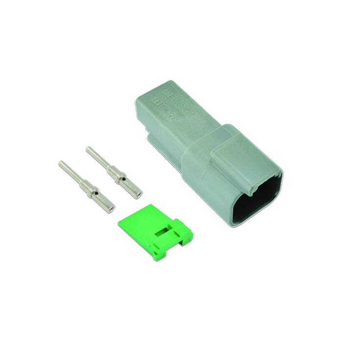 Connect Deutsch 2 Pin Receptacle Connector Kit 4pc 37504 Tool Connection - Town Tools 