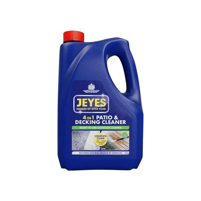 Jeyes 4-in-1 Patio & Decking Cleaner 4 litre Jeyes - Town Tools