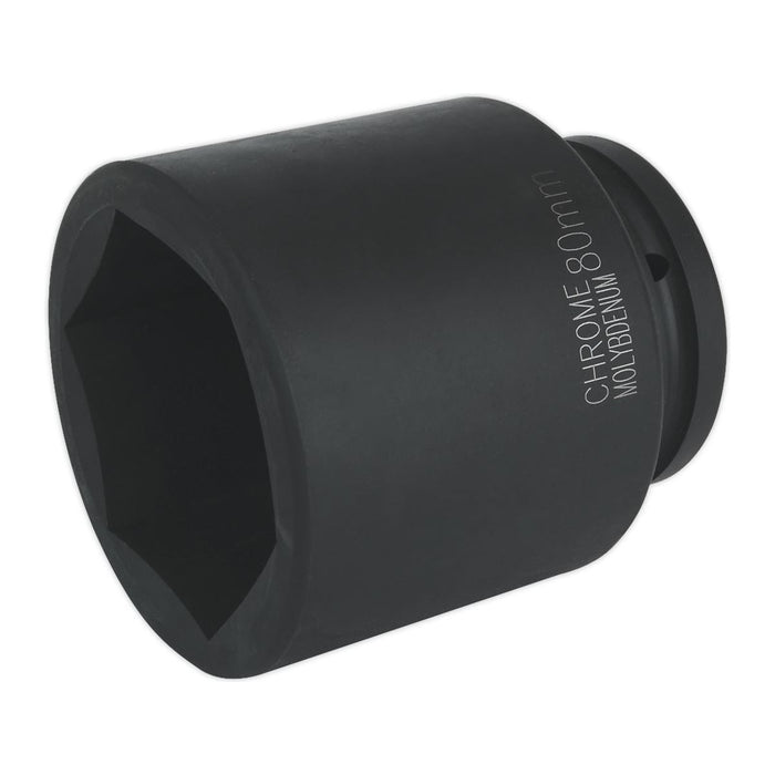 Sealey Impact Socket 80mm Deep 1"Sq Drive IS180D Sealey - Town Tools 