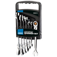 Draper HI-TORQ Metric Flexible Head Ratcheting Combination Spanner Set (7 Piece)
