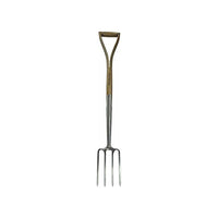 Faithfull Prestige Stainless Steel Border Fork Ash Handle