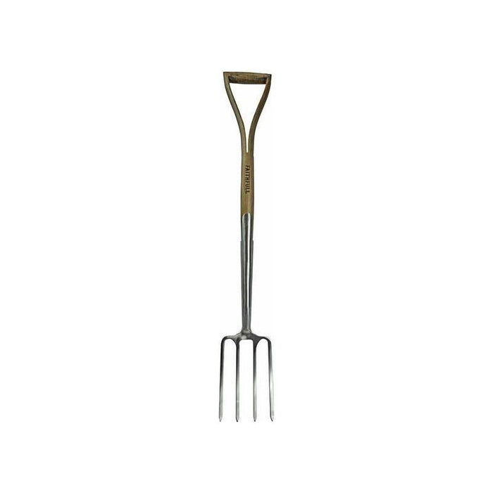 Faithfull Prestige Stainless Steel Border Fork Ash Handle Faithfull - Town Tools