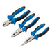Draper Soft Grip Pliers Set, 160mm, Blue (3 Piece) Draper - Town Tools