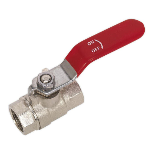 Sealey Lever Ball Valve 3/8"BSP (F) x 3/8"BSP (F) SA907 Sealey - Town Tools 