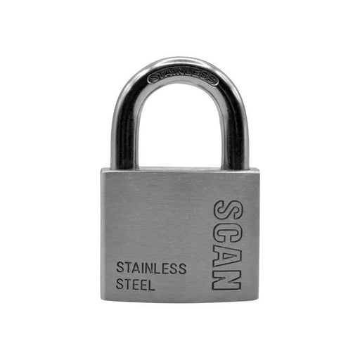 Scan Stainless Steel Padlock 50mm Scan - Town Tools