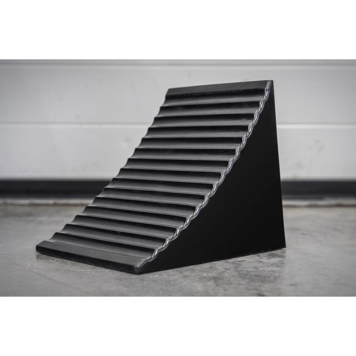 Sealey Heavy-Duty Rubber Wheel Chock - Single CWC01 Sealey - Town Tools 