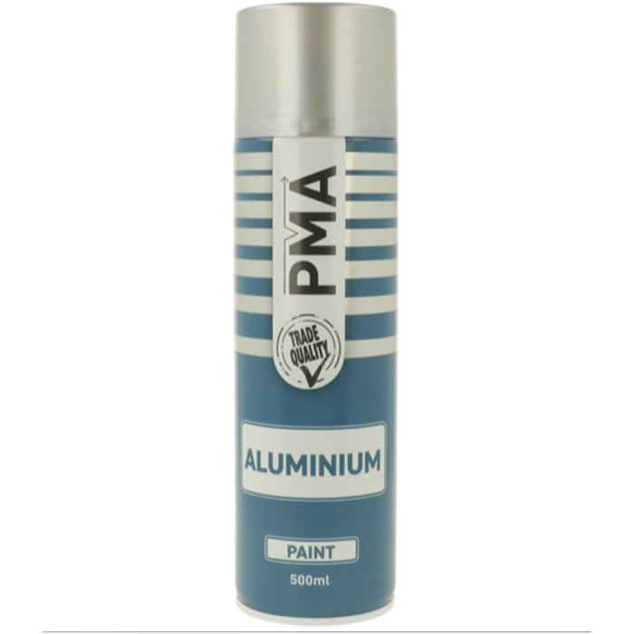 4x PMA Professional Aluminium 500ml Spray Paint High Coverage