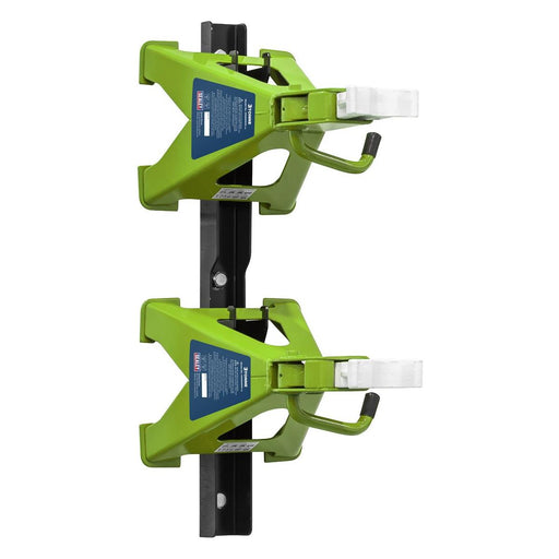 Sealey Axle Stand & Axle Stand Storage Rack Combo 3 Tonne - Hi-Vis Green Sealey - Town Tools 