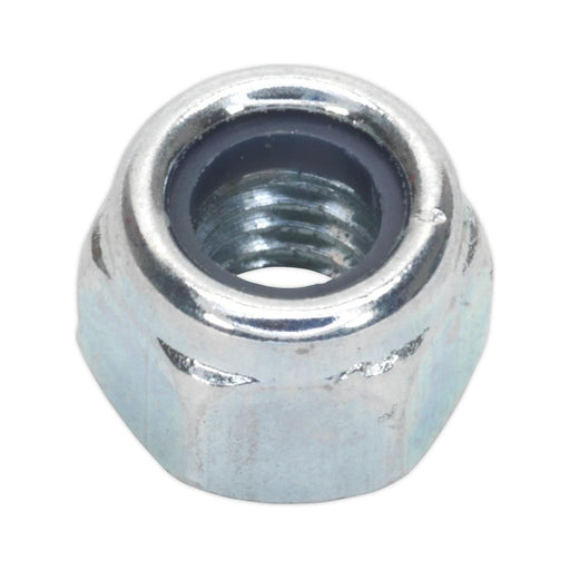 Sealey Nylon Locknut M6 Zinc Pack of 100 NLN6 Sealey - Town Tools 