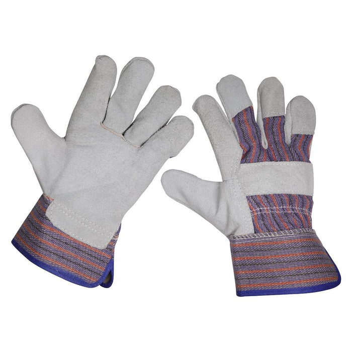 Sealey Rigger's Gloves Pair SSP12 Sealey - Town Tools 