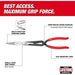 Milwaukee Long Reach Plier 45Deg 4932492498 Milwaukee - Town Tools 