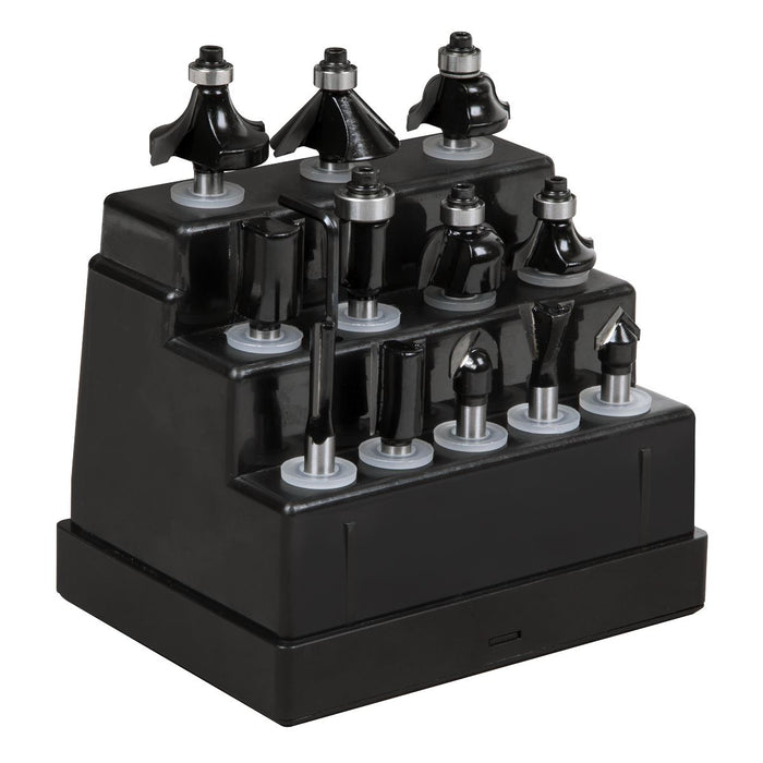 Sealey Shank Router Bit Set 1/4" 12pc AK9912 Sealey - Town Tools 