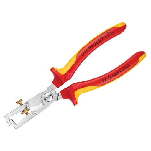 Knipex VDE StriX Insulation Stripper with Cable Shears 180mm Knipex - Town Tools