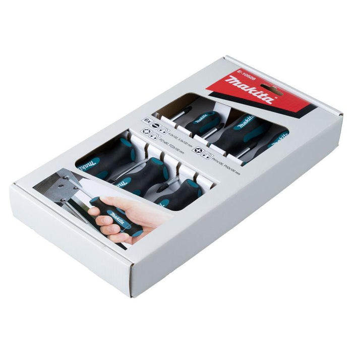 Makita 6Pc Screw Driver Set Sl Ph Pz E-10528 Makita - Town Tools
