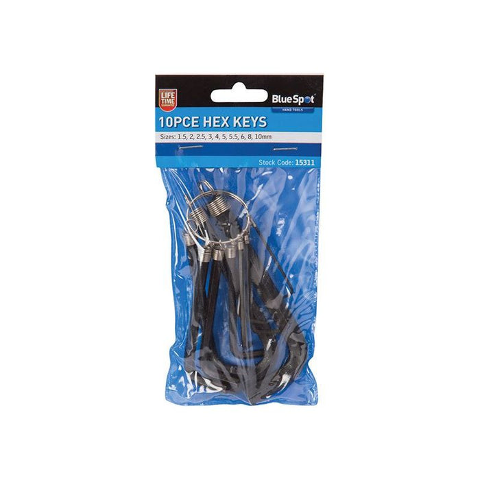 Bluespot Tools Hexagon Key Set, 10 Piece BlueSpot Tools - Town Tools