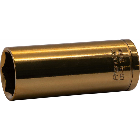 Sealey 3/8"Dr Coloured Deep Socket 19mm (Titanium)