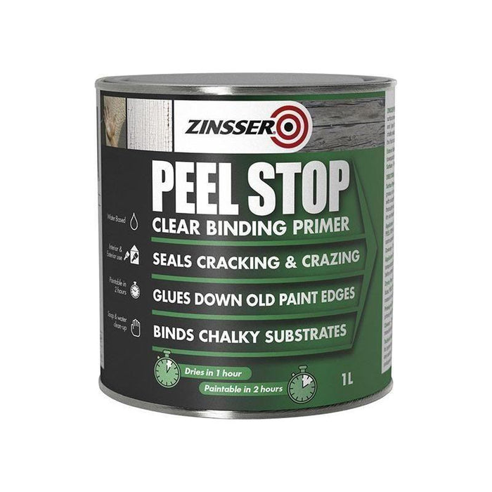 Zinsser Peel Stop® Clear Binding Primer Paint 1 litre Zinsser - Town Tools