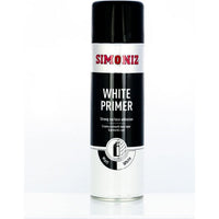 Simoniz Large Acrylic White Aerosol Smooth Primer Car Spray Paint 500ml