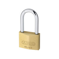 Abus Mechanical 65/40mm Brass Padlock 40mm Long Shackle Carded