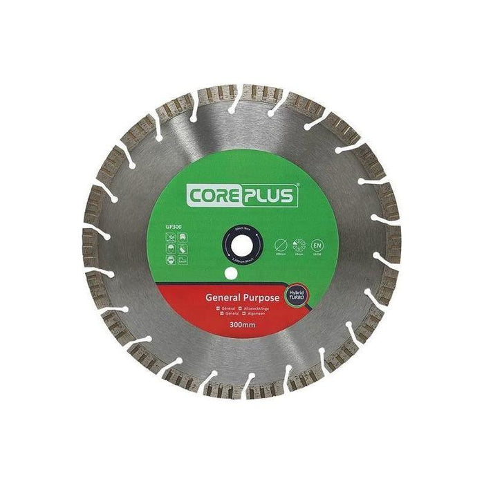 Coreplus GP300 General-Purpose Hybrid Turbo Diamond Blade 300mm CorePlus - Town Tools