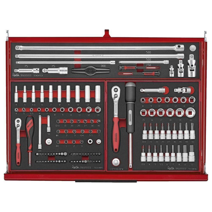 Teng Tools 26" PRO35™ stack FOAM tool kit 418 pieces red Town Tools - Town Tools