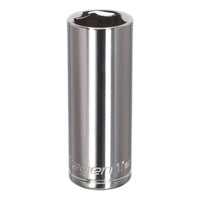 Sealey WallDrive Socket 17mm Deep 3/8"Sq Drive S0595