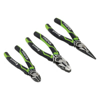Draper High Leverage Plier Set, Green (3 Piece) 28035