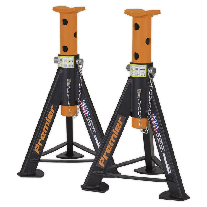 Sealey AXLe Stands (Pair) 6 Tonne Capacity per Stand Orange AS6O