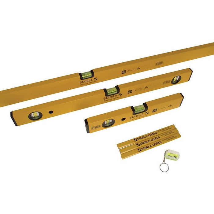 Stabila 70-2 Double Plumb Spirit Level Pack 30cm 60cm & 180cm Stabila - Town Tools