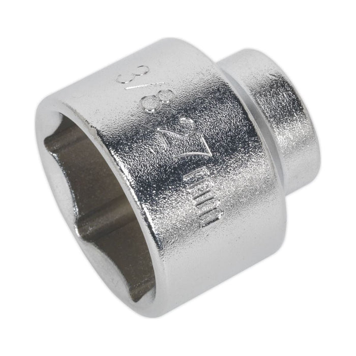 Sealey Low Profile Oil Filter Socket 27mm 3/8"Sq Drive SX112 Sealey - Town Tools 