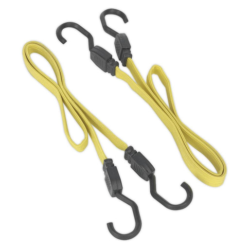 Sealey Flat Bungee Cord Set 2pc 910mm BCS18 Sealey - Town Tools 