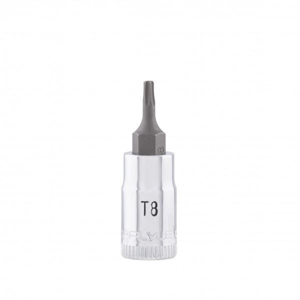 Carlyle Tools 1/4Dr Torx T8 Bit Socket