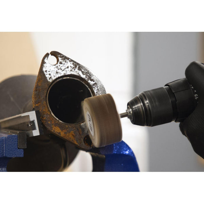 Sealey 60 x 30mm Abrasive Flap Wheel on 6mm Shaft 40Grit - Pack of 5 FW6030405 Sealey - Town Tools 