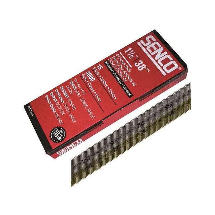 Senco Chisel Smooth Brad Nails Galvanised 15G x 38mm (Pack 4000) Senco - Town Tools