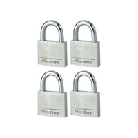 Master Lock Aluminium 40mm Padlock 4-Pin - Keyed Alike x 4