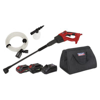 Sealey Cordless Pressure Washer Kit 20V SV20 Series 2 Batteries CP20VPWKIT