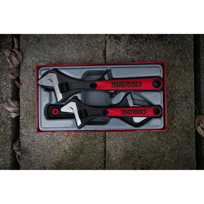 Teng Tools Adjustable Wrench Set TT1 4 Pieces Teng Tools - Town Tools 