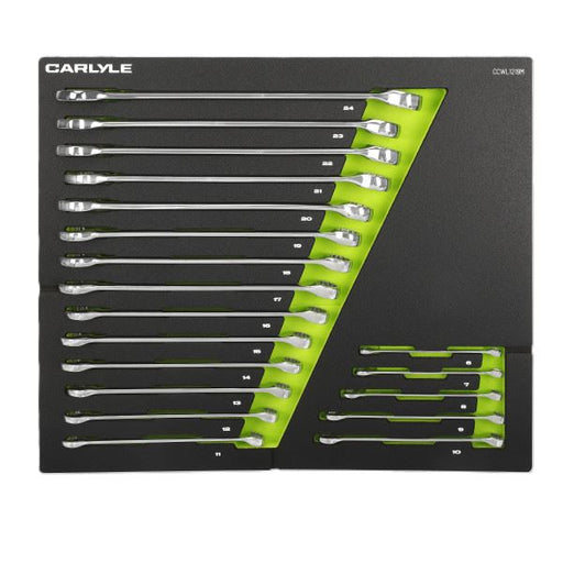 Carlyle Tools 19 Pc Metric 12 Pt Long Combination Wrench Set - image 1
