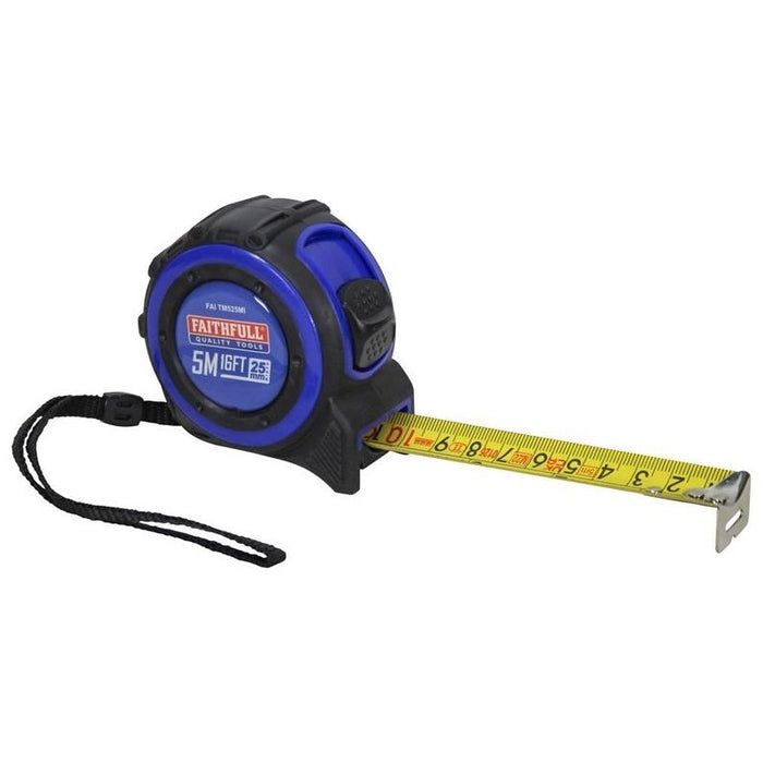 Faithfull Trade Tape Measure 5m/16ft (Width 25mm) Faithfull - Town Tools
