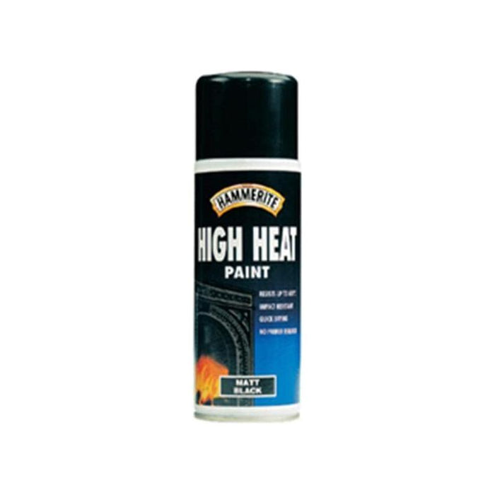 Hammerite High Heat Paint Aerosol - Matt Black - 400ml Hammerite - Town Tools 