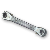 Teng Tools Ratcheting Offset Ring Spanner Metric 17 x 19mm