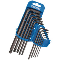 Draper Metric Hexagon and Ball End Hexagon Key Set (10 Piece) 33694