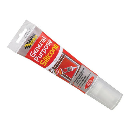 Everbuild Sika General Purpose Easi Squeeze Silicone Sealant White 80ml Everbuild Sika - Town Tools