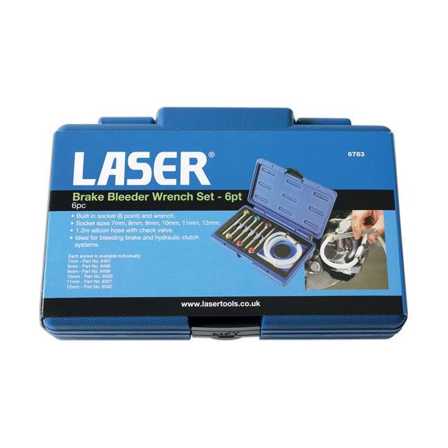 Laser Brake Bleeder Wrench Set 7pc 6783