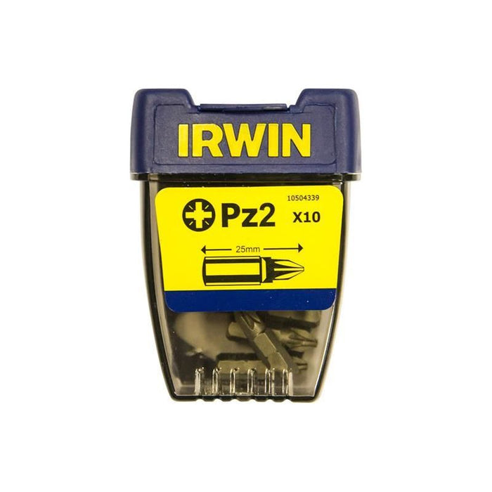 Irwin® Pozidriv Insert Bits PZ2 25mm (Pack 10) IRWIN® - Town Tools