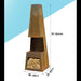 Dellonda Outdoor Chiminea Fireplace Heater Firewood Storage - Corten Steel Dellonda - Town Tools 